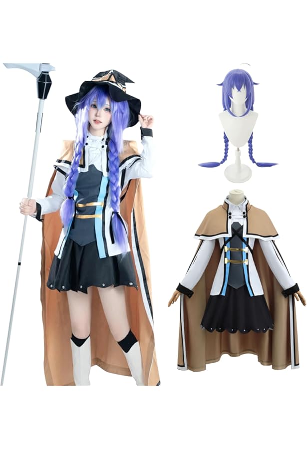 Amazon.co.jp: [LEWEI] ウィッグ 靴 帽 付き 無職転生 ～異世界行っ